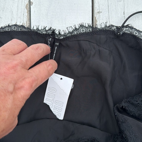 Free People Foxy Slip Dress in Black NWT - Picture 4 of 7